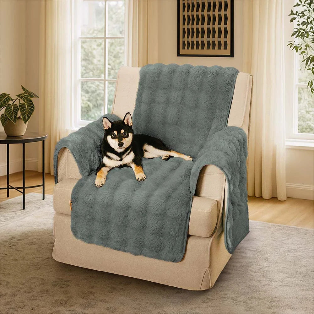 Water-resistant Fluffy Soft Furniture Protector Sectional Couch Cover-EverDry