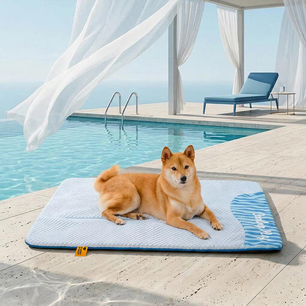 Large Washable Cooling Non-slip Outdoor Dog Mat - Cooling Nap