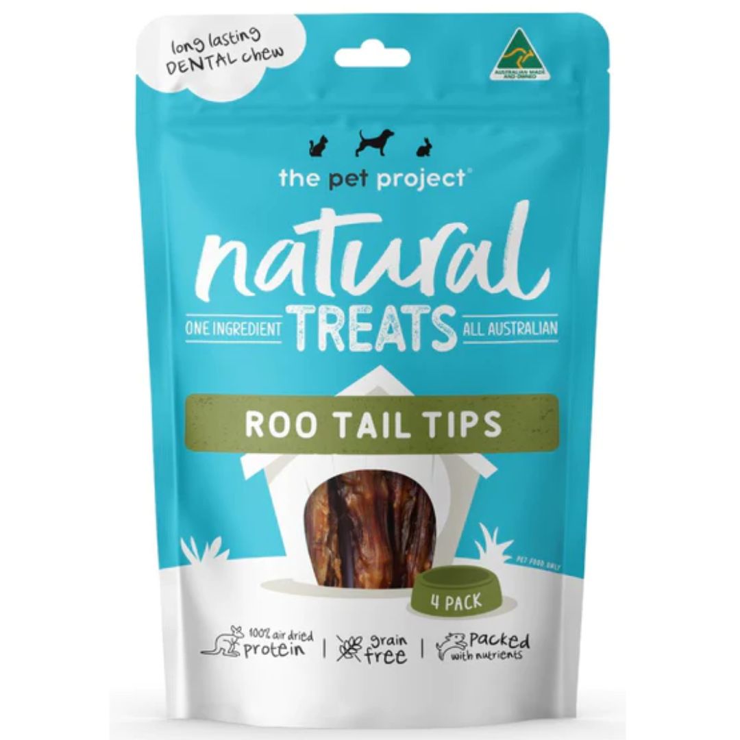 The Pet Project Natural Dog Treats Kangaroo Tail Tips