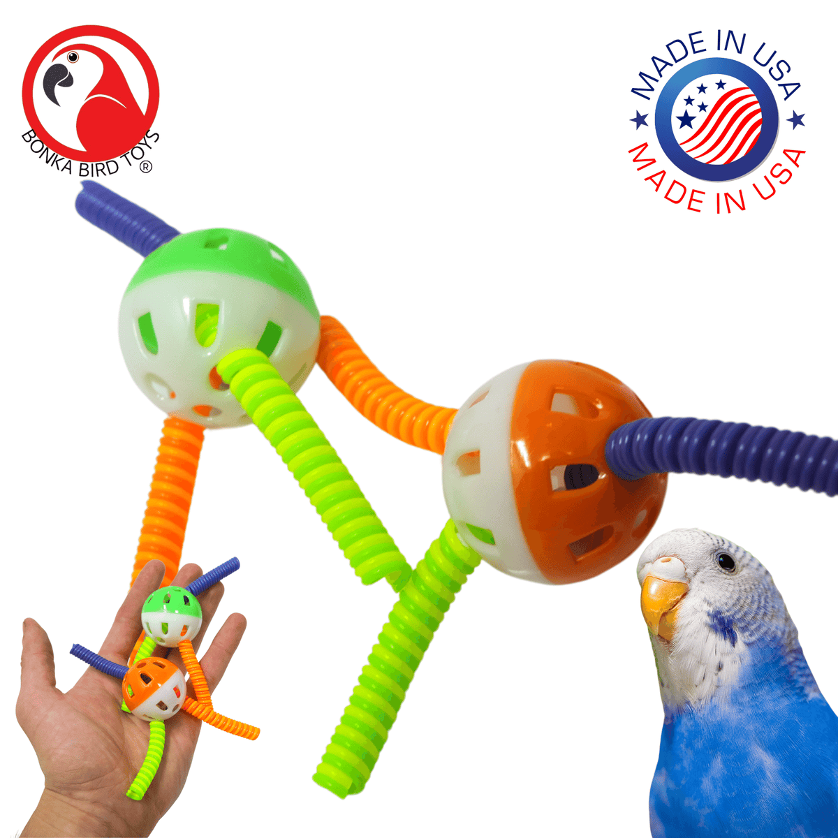 3717 Pk2 Spring Ball Foot Talon Toys