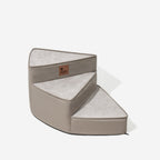 Luxe Water-repellent Faux Leather Removable Spiral Dog Stairs for Bed - StepEase