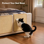 Faux Sisal Cat Scratcher Mat Sofa Protector with Velcro Tape
