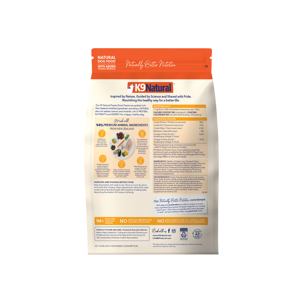 K9 NATURAL Chicken Freeze Dried Dog Food