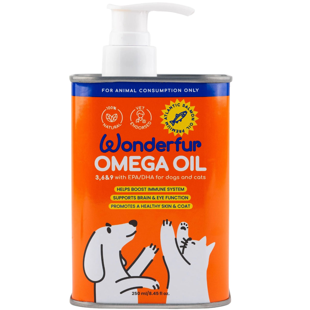 Wonderfur Super Omega Oil for Dogs & Cats