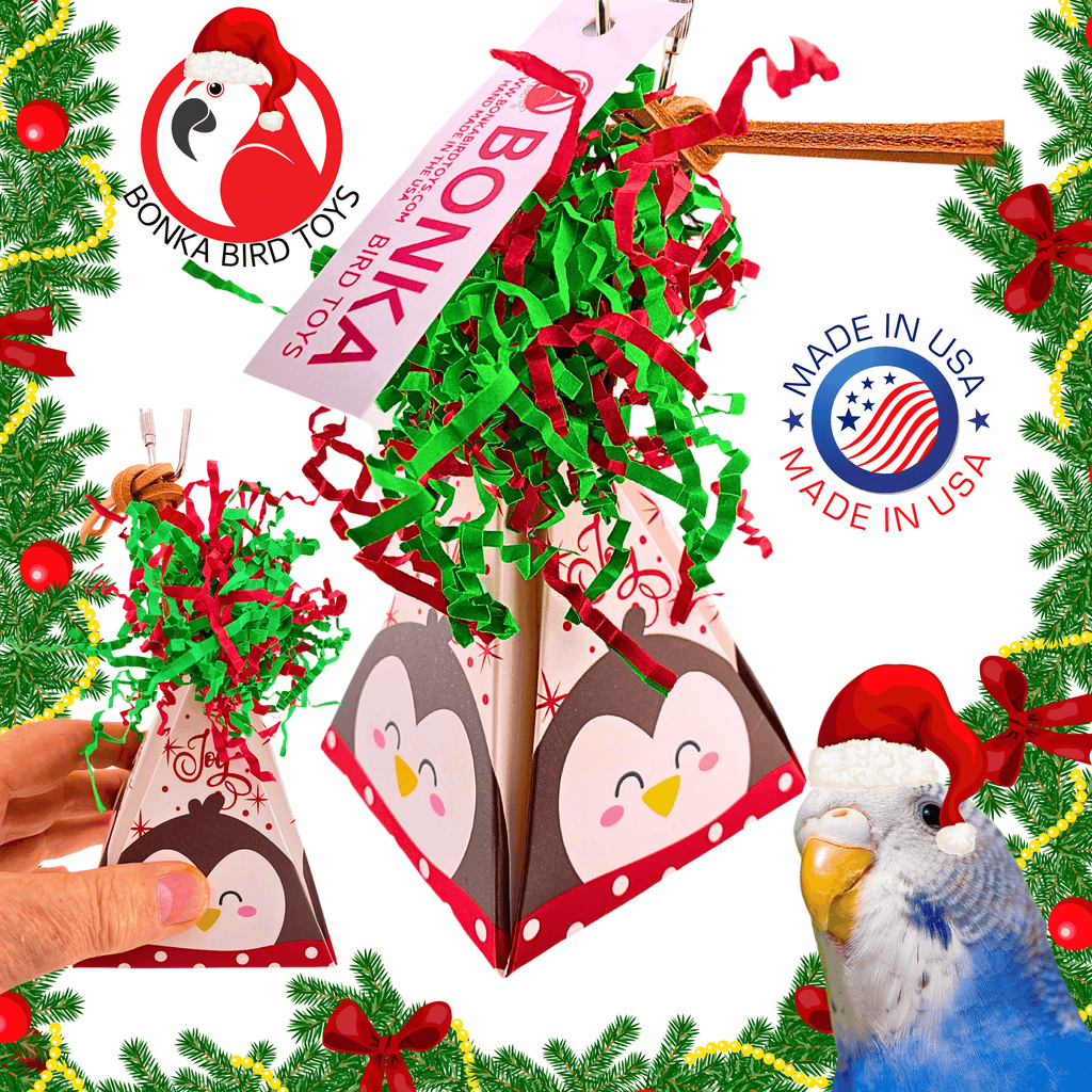 2745 Penguin Christmas Crinkle Cone