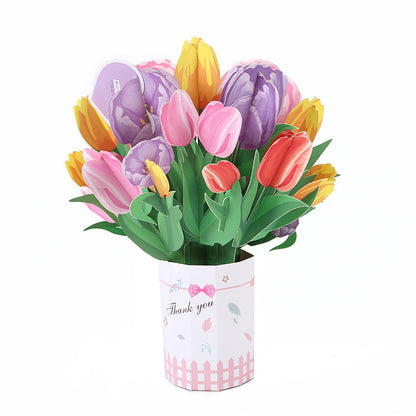 🏆35K+ SOLD! 🌼💌 Forever-Blooming 3D Flower Pop-Up Card– Personalized Love Message & Everlasting Bloom 🎁