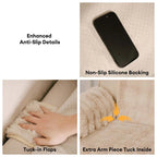 Water-resistant Fluffy Soft Furniture Protector Recliner Chair Covers Couch Covers