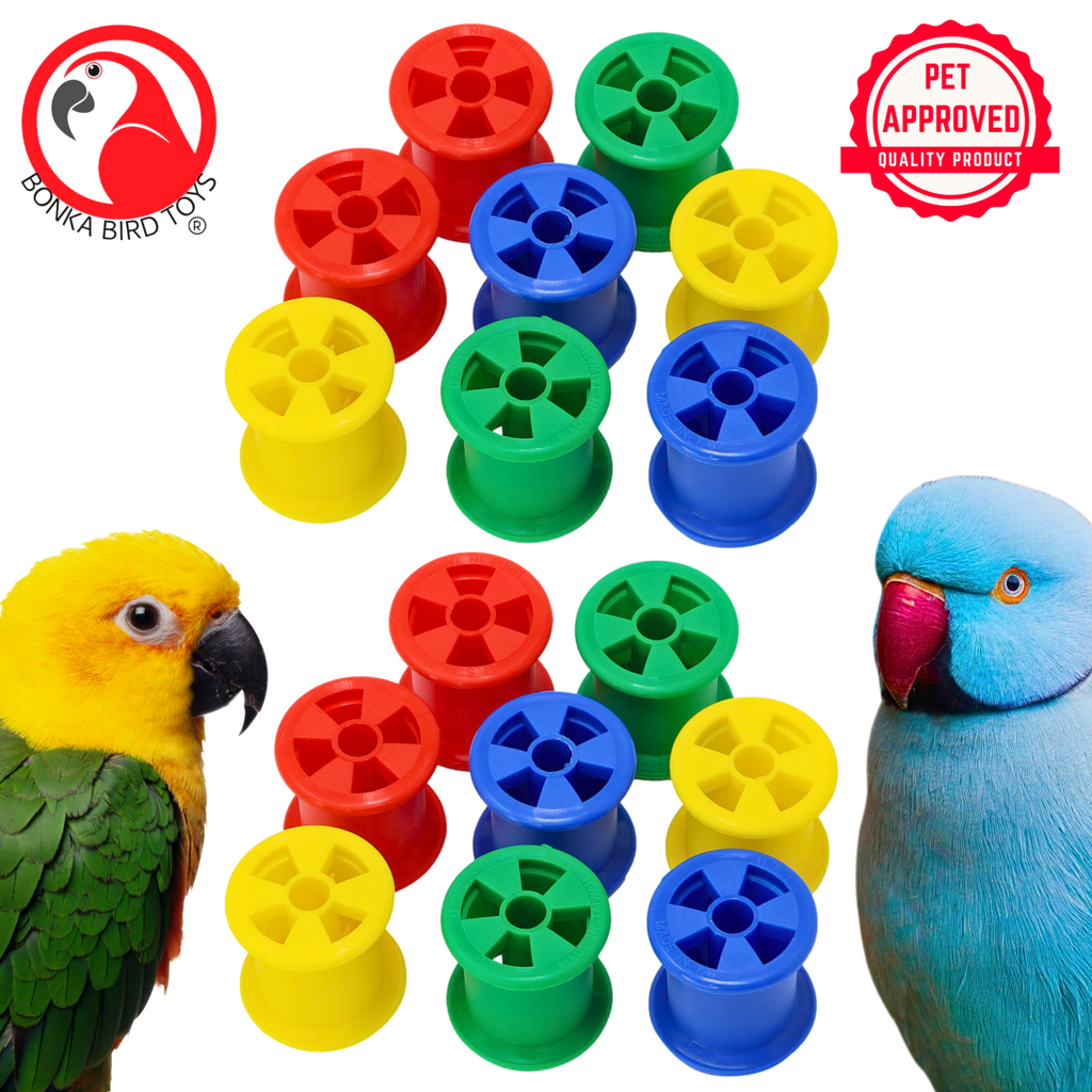 1490 Colored Plastic Bobbin Spools