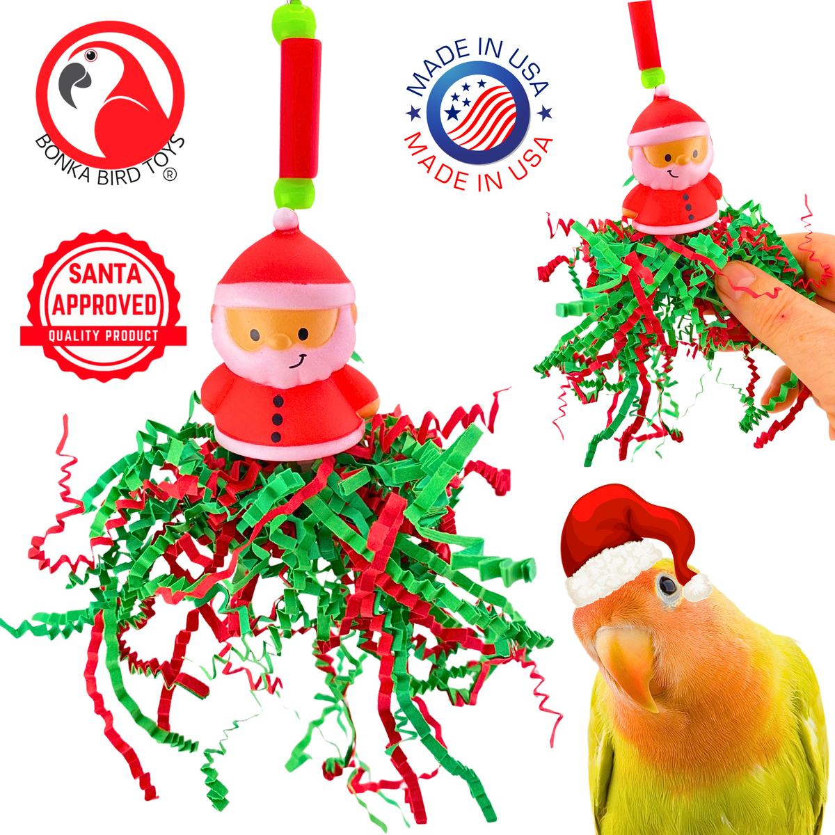 3002 Christmas Santa Crinkle