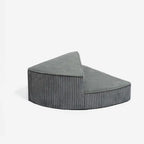 Cozy Corduroy Joint-Friendly Removable Spiral Dog Stairs for Bed-CreamyStep