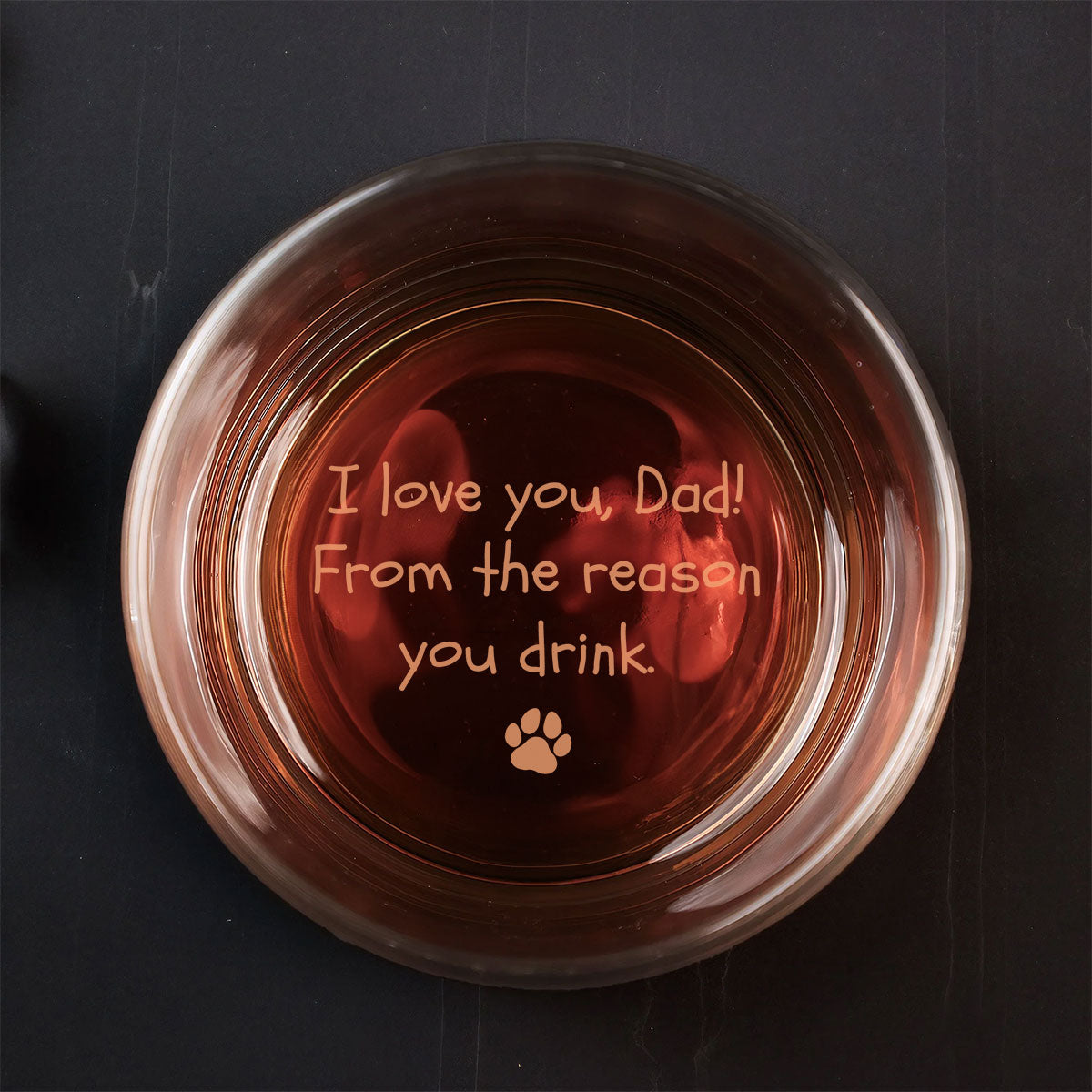 Reason You Drink - Personalized Engraved Whiskey Glass