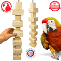 1179 Long Big Bites Natural Wood Tower