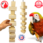 1179 Long Big Bites Natural Wood Tower