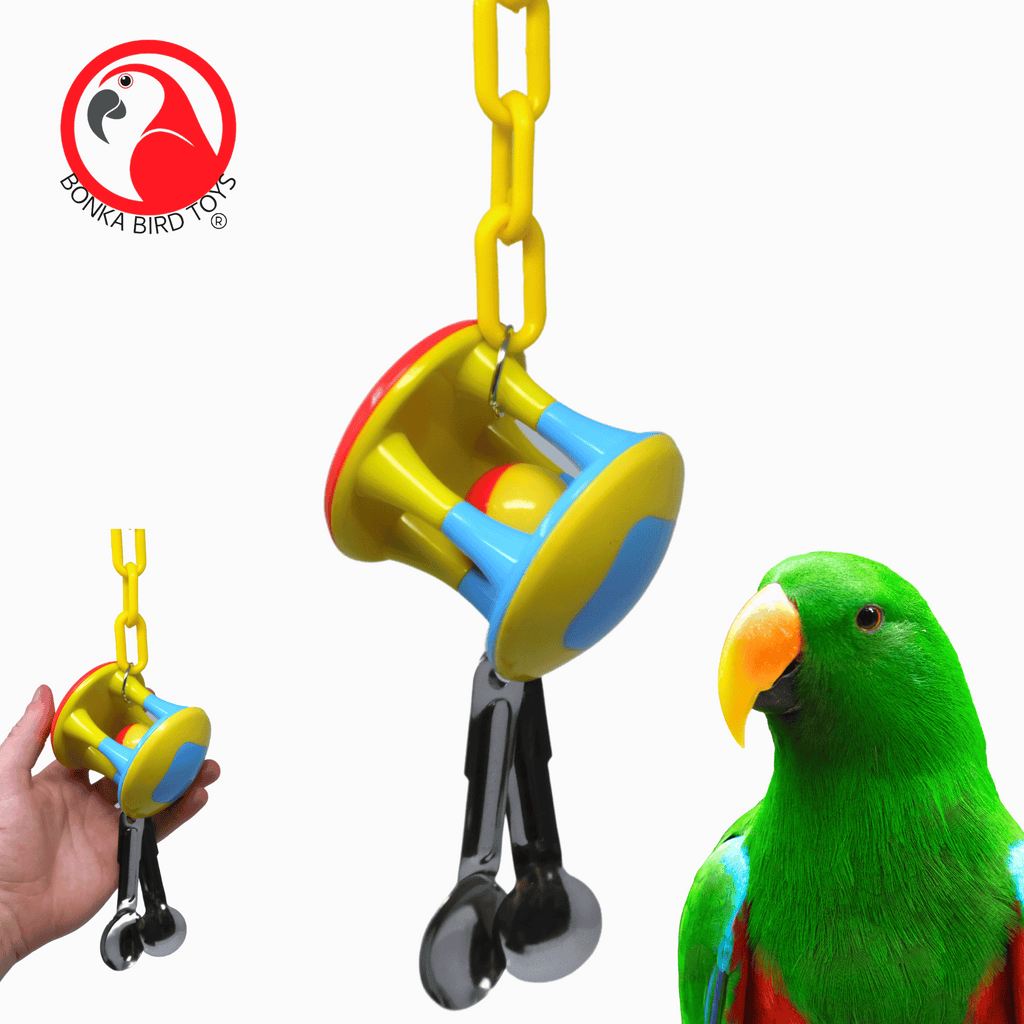 Spoon Cage Ball Medium Large Puzzle Rattle Toy