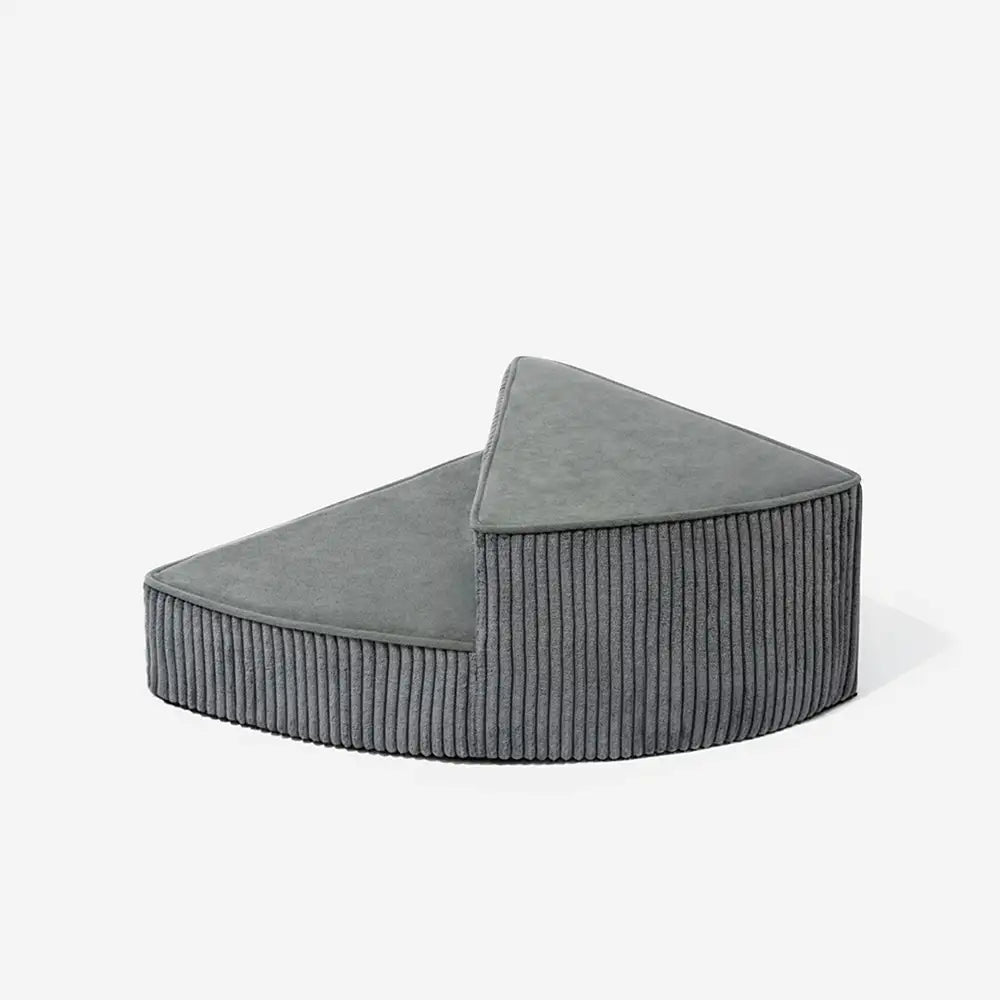Cozy Corduroy Joint-Friendly Removable Spiral Dog Stairs for Bed-CreamyStep