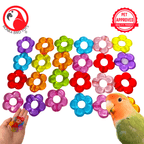 Pk24 Tiny Plastic Flower Beads