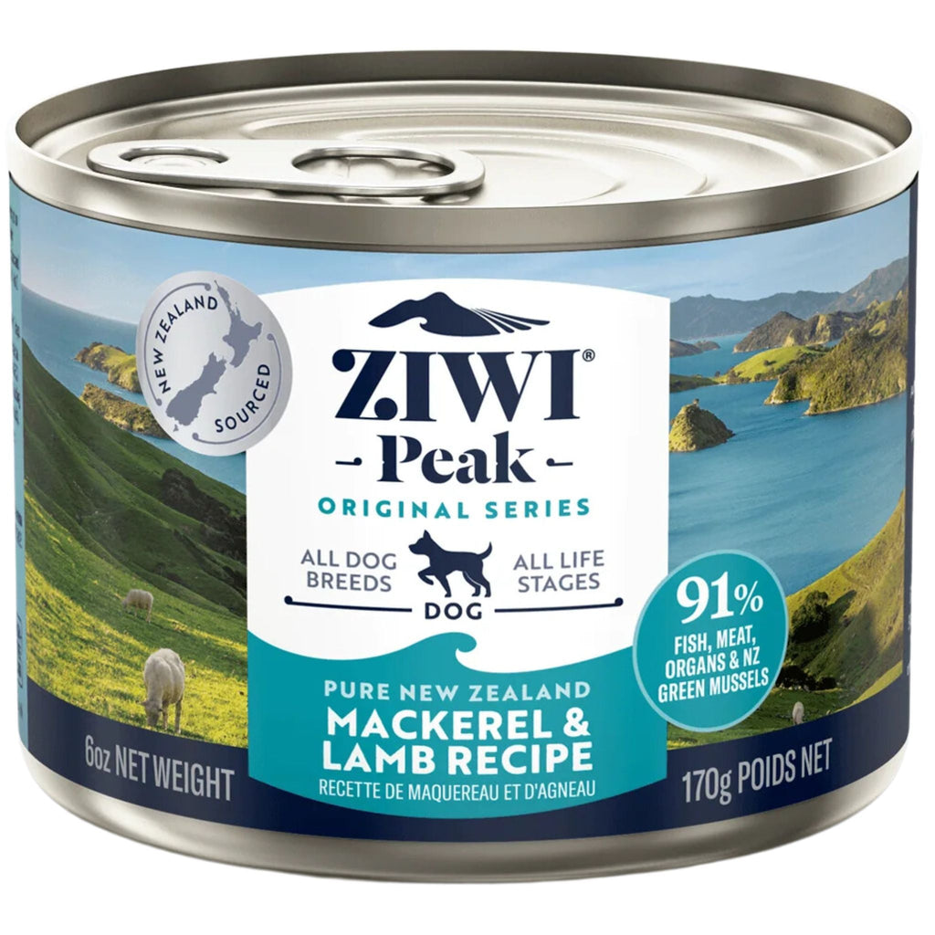 ZIWI Peak Dog Food Cans Mackerel & Lamb