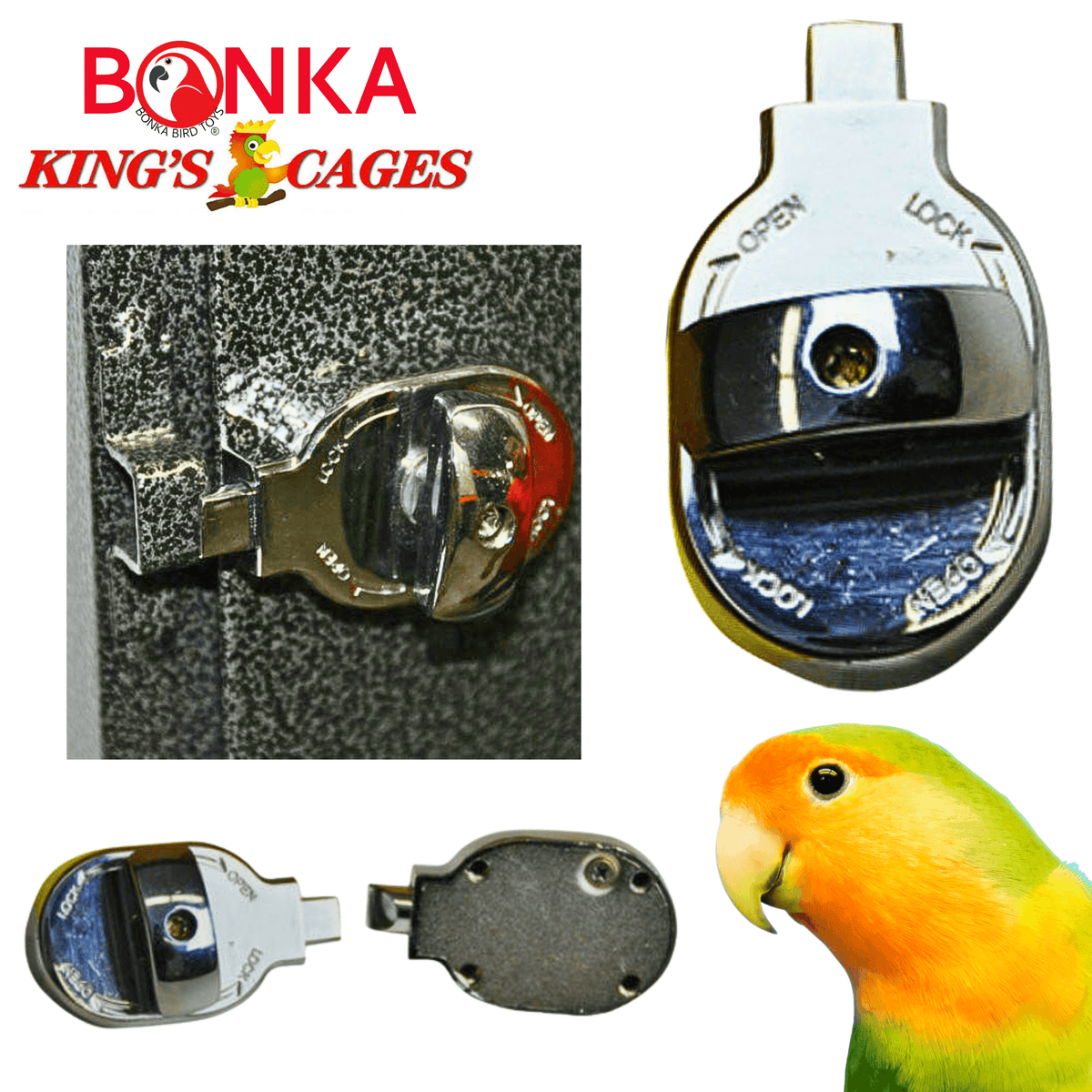 1334 Lock 6 Round Feeder Door Lock