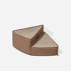 Luxe Water-repellent Faux Leather Removable Spiral Dog Stairs for Bed - StepEase