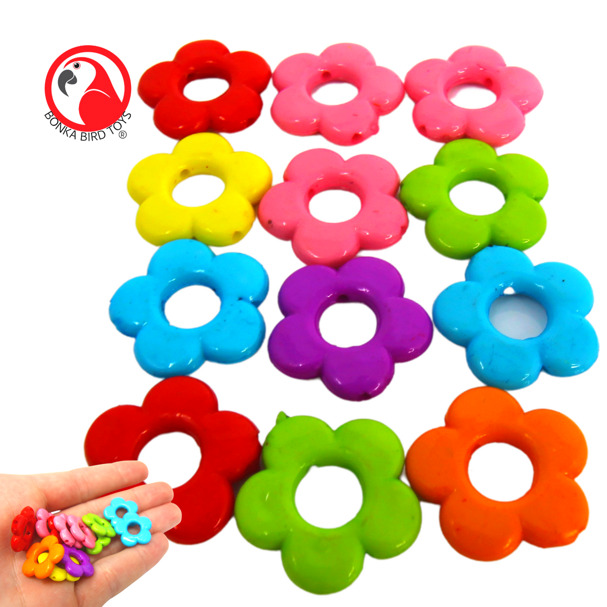 3624 PK12 Small Plastic Flowers