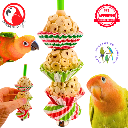 2747 Three Stripe Mini Cake Parrot Toy