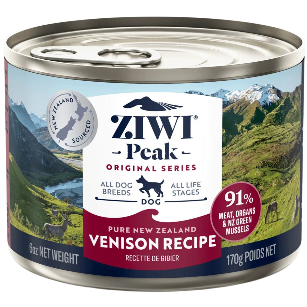 ZIWI Peak Dog Food Cans Venison