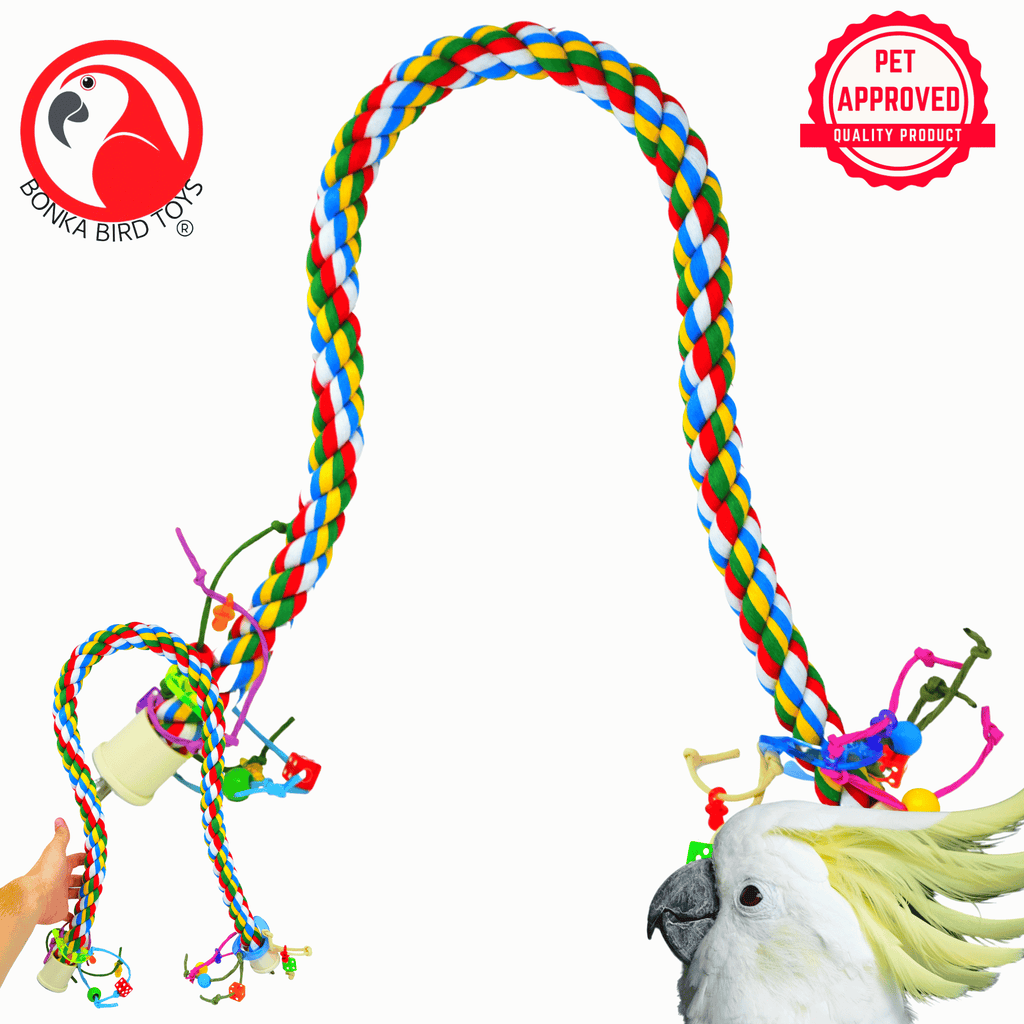1114 Huge Rope Charm Perch 46"