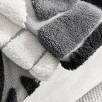 Pet-Friendly Thickened Soft Plush Leaf-Patterned Sofa Throw Couch Cover