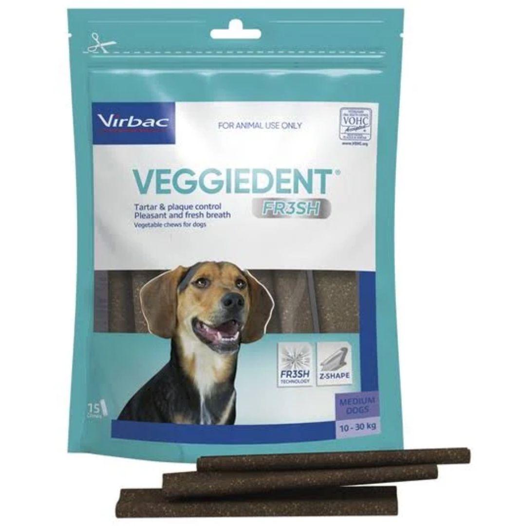 Virbac Veggiedent Fr3sh Dental Chews for Dogs