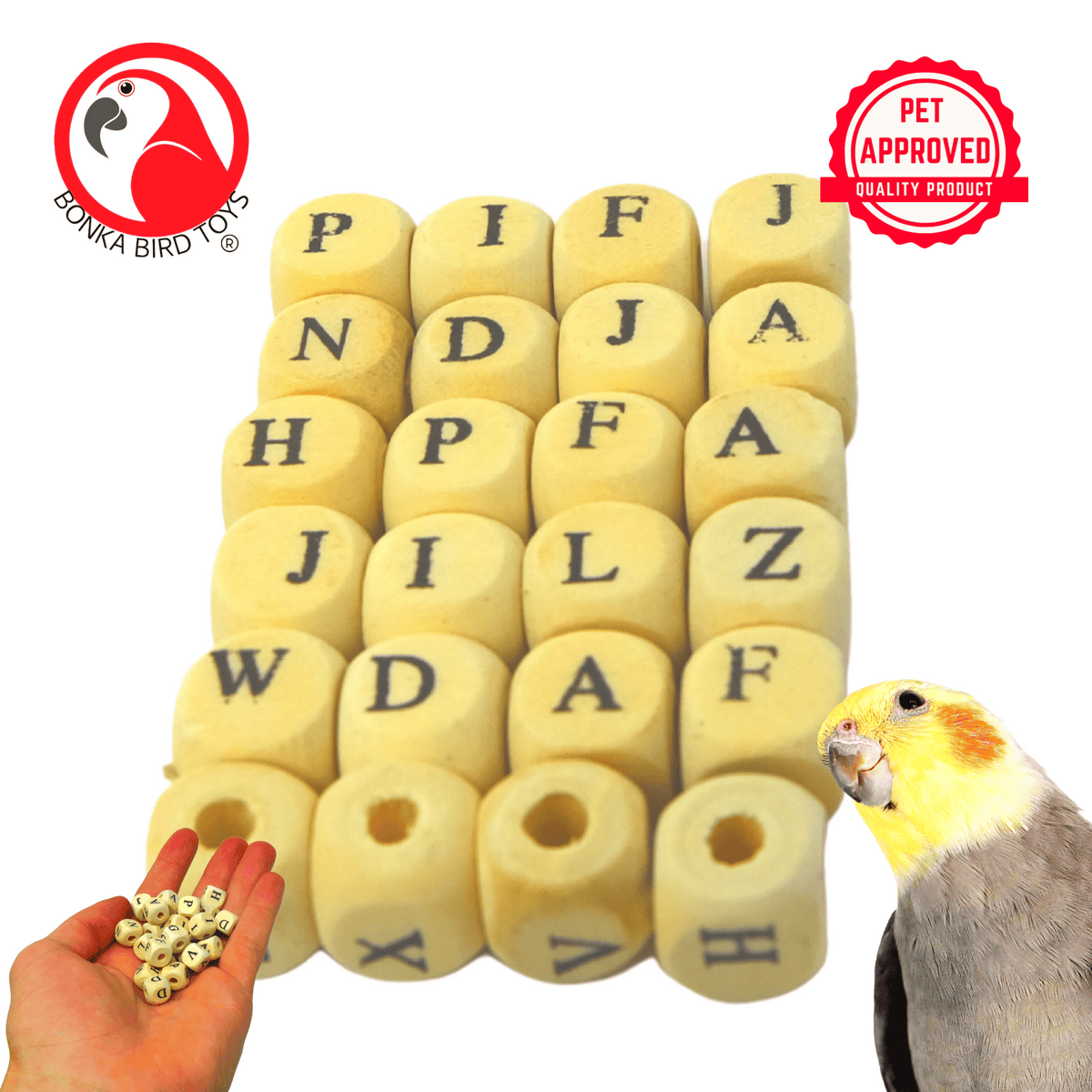 2527 Tiny ABC Cube Beads