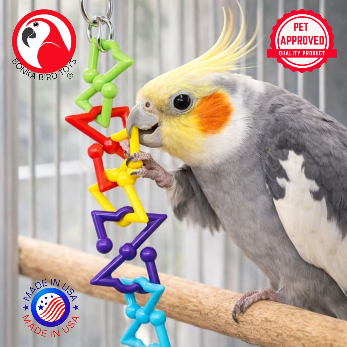 3638 Small Z Link Multiple Use Bird Toy