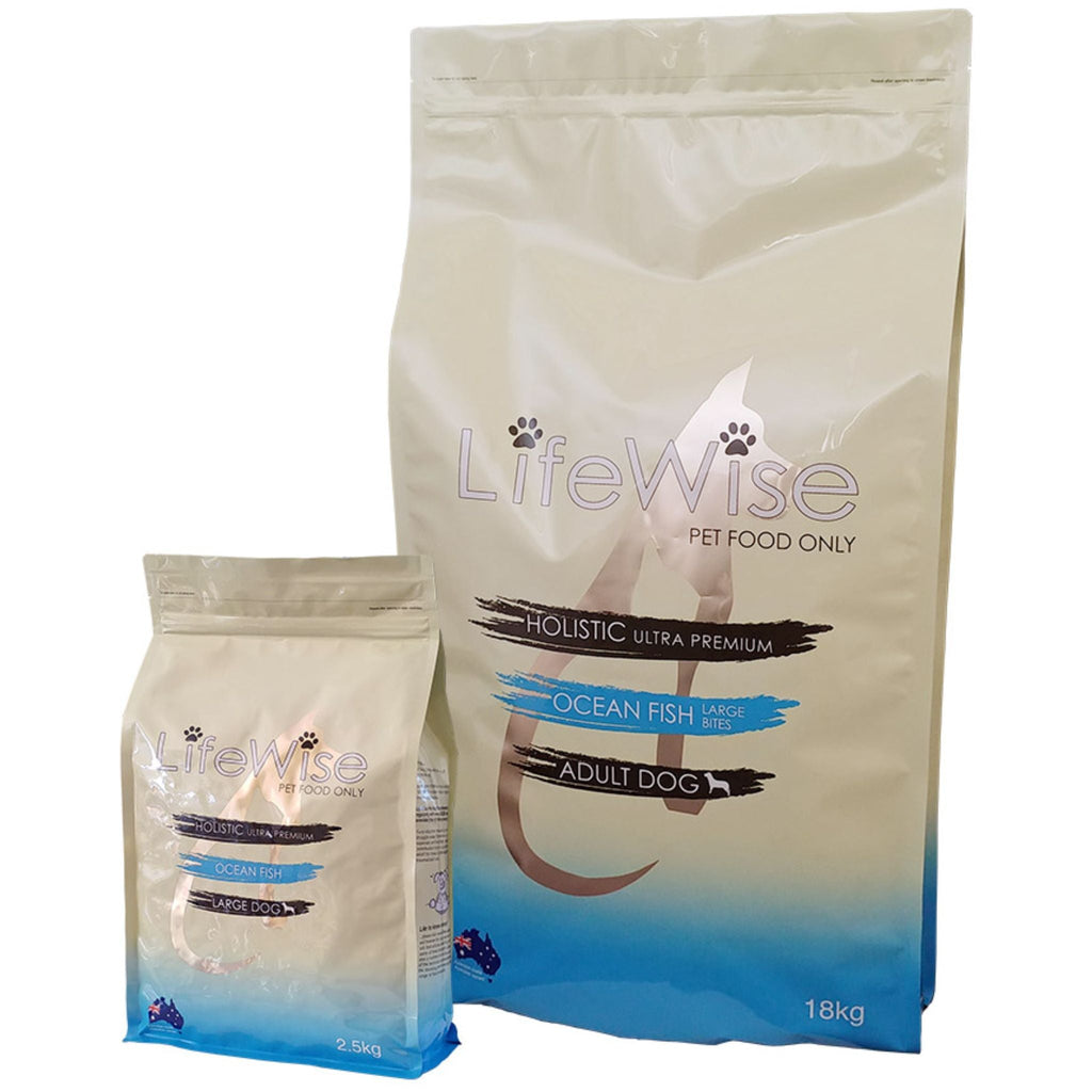 LifeWise Dry Dog Food Ocean Fish Large Bites