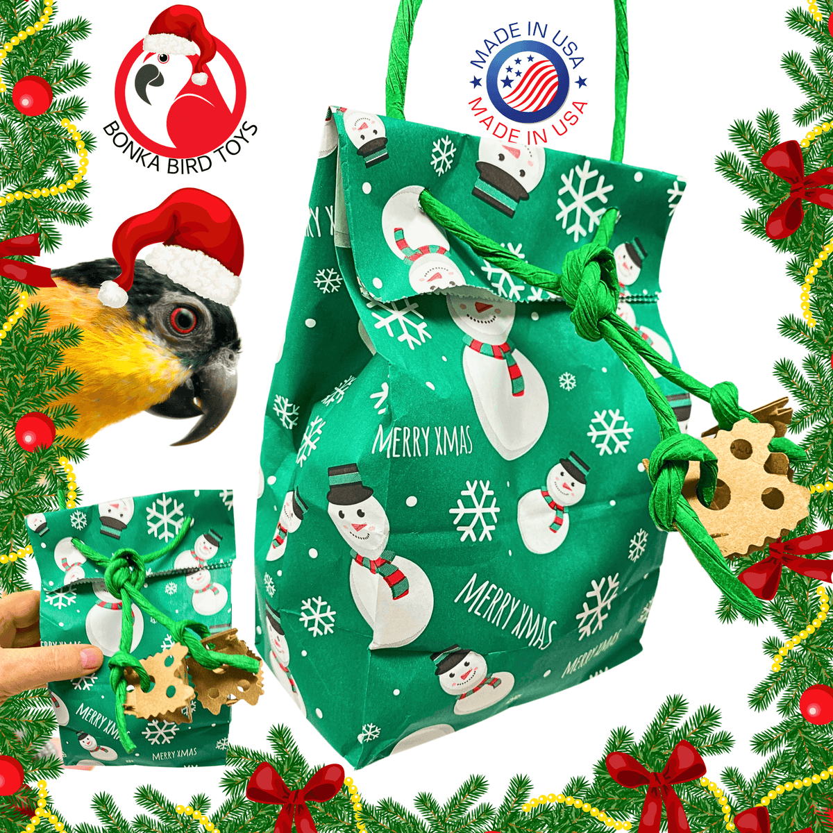 2754 Christmas Snowman Treat Bag