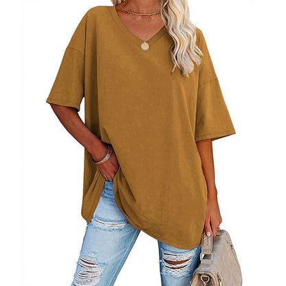 🌷2025 Limited Sale 50% Off🌷Ladies V-Neck T-Shirt