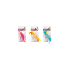 Flamingo Shuka Cat Toy Role With Feathers Assorted 17X3X3cm