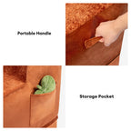 Plush Velvet 2-in-1 Foam Dog Stairs for Beds & Couches