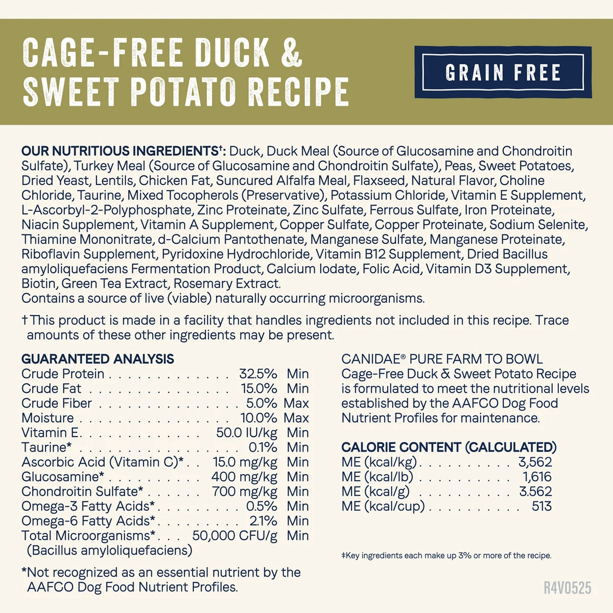 Canidae PURE Grain Free Dry Dog Food - Duck & Sweet Potato