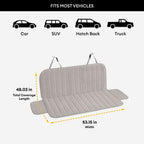 Ribbed Plush Waterproof Dog Car Seat Cover - Cozy Nest