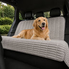 Ribbed Plush Waterproof Dog Car Seat Cover - Cozy Nest