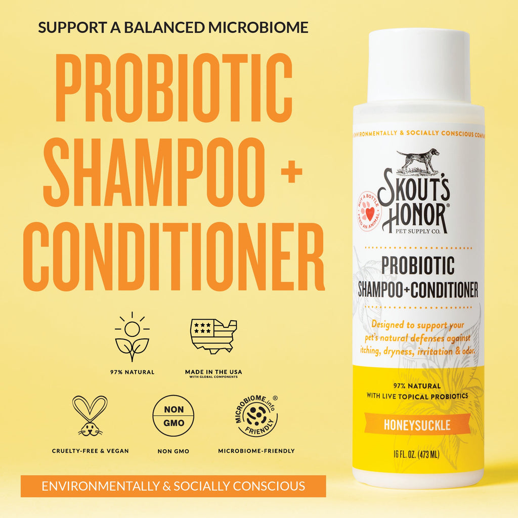 Skouts Honor Probiotic Shampoo Plus Conditioner Honeysuckle
