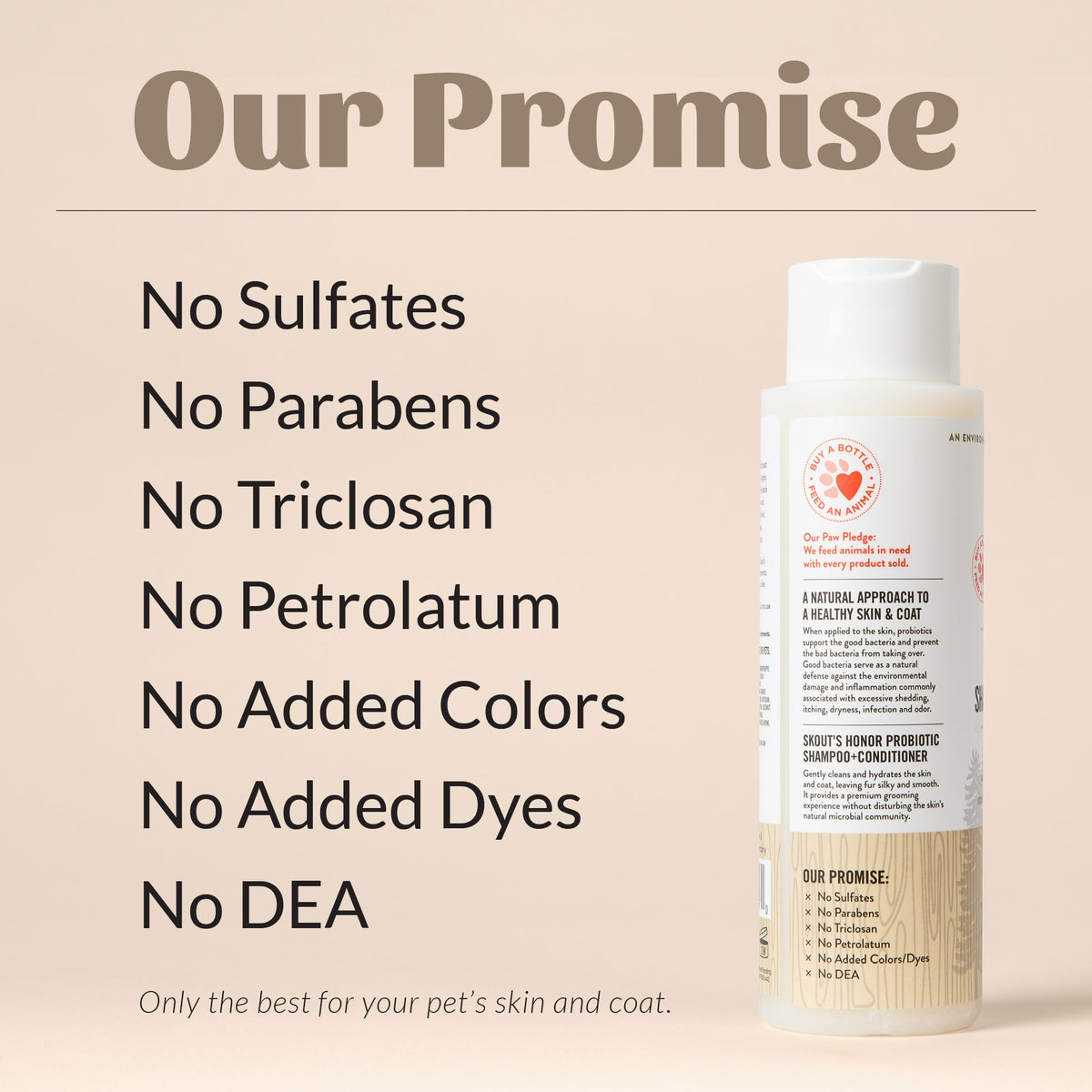 Skouts Honor Probiotic Shampoo Plus Conditioner Dog of the Woods