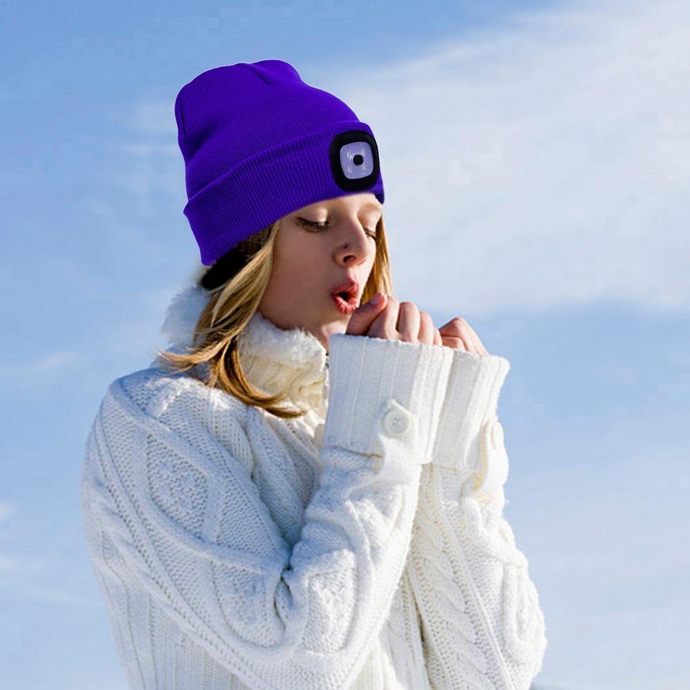 🎅CHRISTMAS GIFT 49% OFF-🎁LED Knitted Winter Beanie Hat