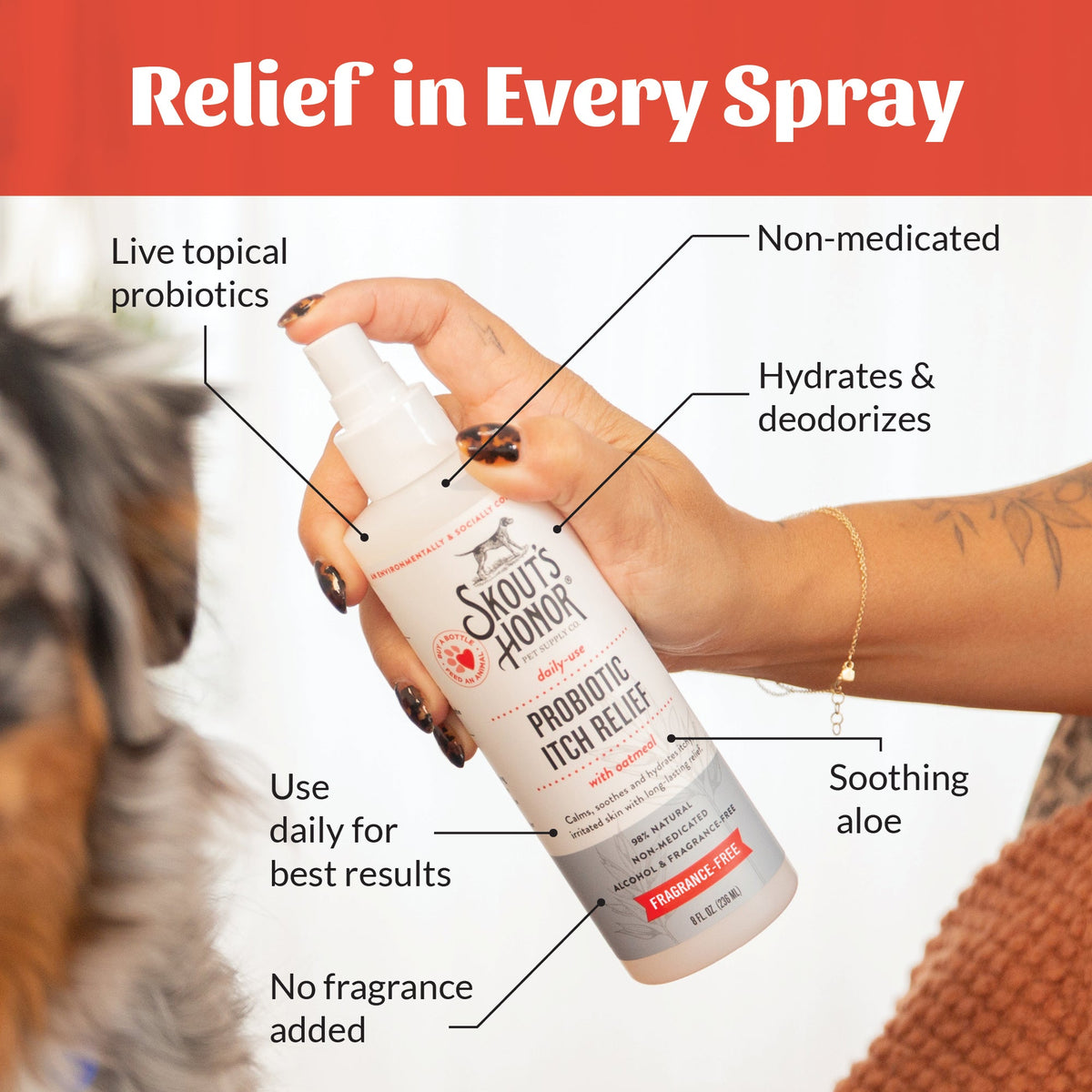 Skout's Honor Probiotic Itch Relief For Dogs and Cats
