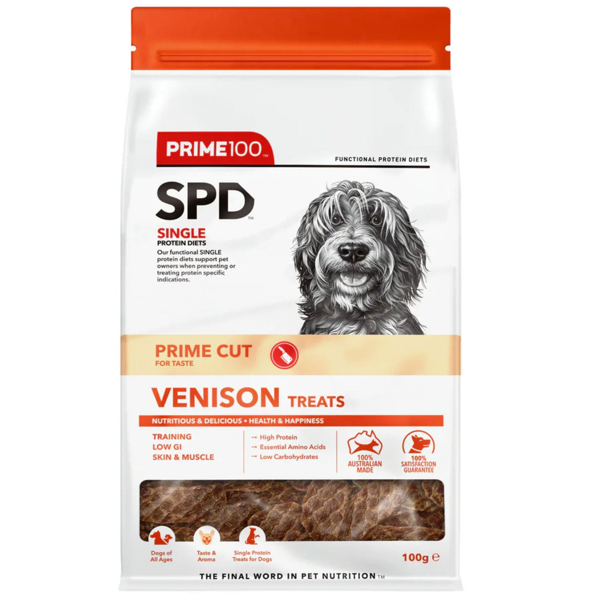 Prime100 Spd Venison Prime Cut Dog Treat