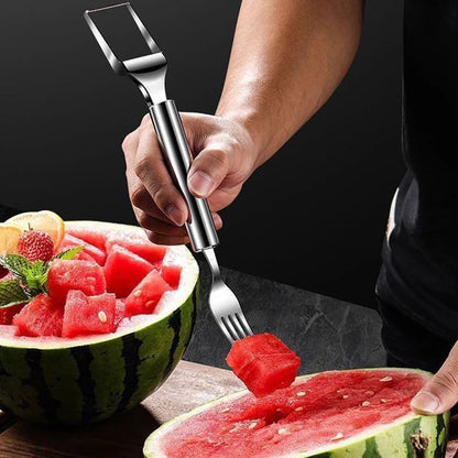 🍉 Effortless Fruit Prep-50% OFF-✨2-in-1 Fruit Cutter & Fork – For Quick and Easy Fruit Serving!🍓