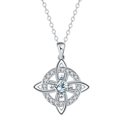 Mystical Birthstone Witches Knot Necklace – Natural Crystal🔮💞Protect Your Loved Ones