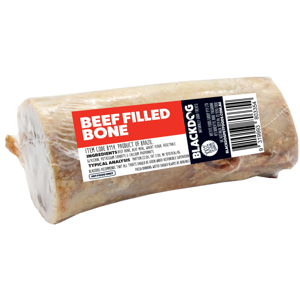 BlackDog Beef Filled Beef Marrow Bone Dog Treats