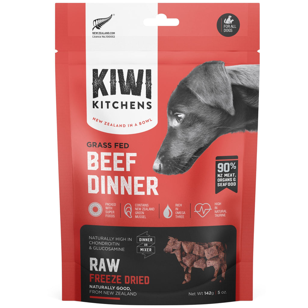 Kiwi Kitchens Freeze Dried Dog Food Beef Dinner