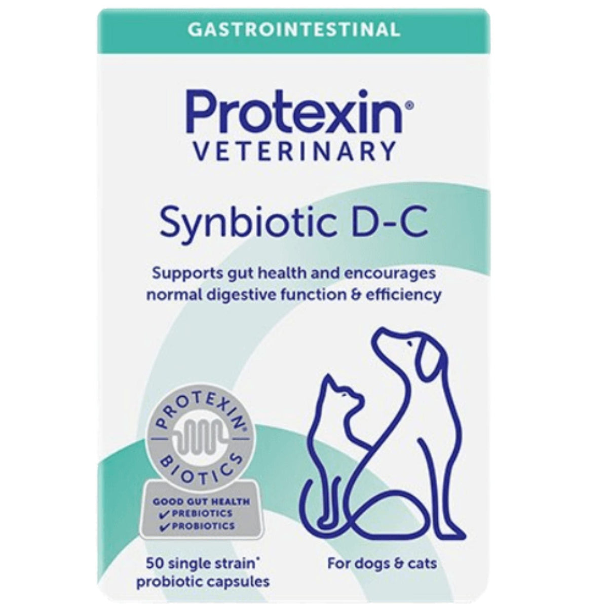 Protexin Veterinary Synbiotic D-C Probiotic & Prebiotic for Cats & Dogs