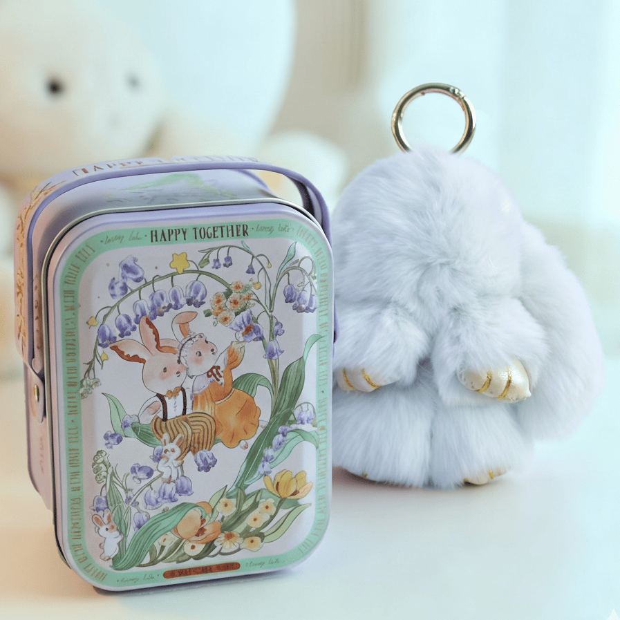 💕Early Bird Special Offer: 60% OFF🐰 Handmade Soft Bunny PomPom Charms